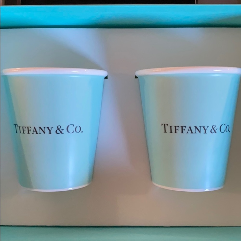 Set of Bone China Tiffany “paper cups”